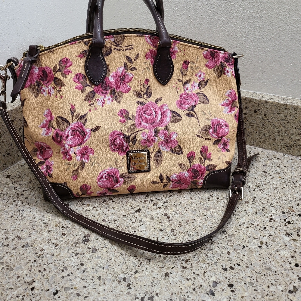 Dooney and Bourke floral satchel bag